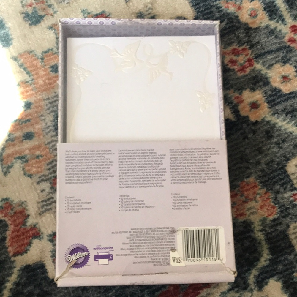 Wilton Dove Wedding Invitation Kit - Picture 5 of 9